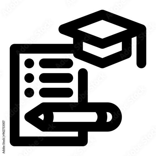 curriculum, education, university, learning, course, notes, syllabus outline icon