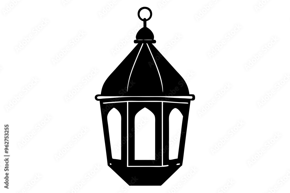 Islamic lantern light vector silhouette, Ramadan Islamic lanterns vector illustration
Islamic lantern light vector silhouette, Ramadan Islamic lanterns vector illustration