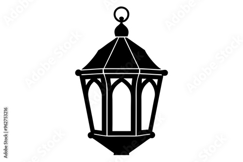 

Islamic lantern light vector silhouette, Ramadan Islamic lanterns vector illustration

