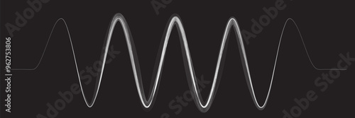 Digital sound equalizer . Audio signal frequency signal . Abstract flow linear fluid wavy shape . Acoustic volume lines .Curved lines pattern . Music sound wave . Vector illustration