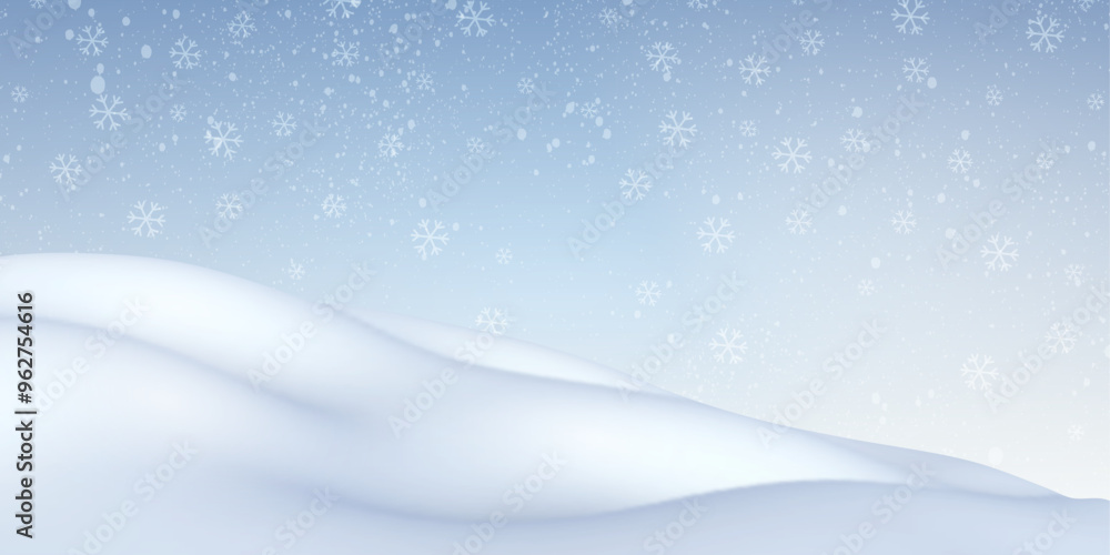 Christmas snow slide.New Year background with snowflakes.Snowfall. Blizzard. Vector illustration. Christmas snow slide.New Year background with snowflakes.Snowfall. Blizzard. Vector illustration.