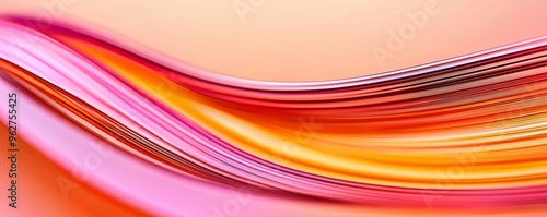 Wavy film strips in dynamic orange and pink tones, capturing the essence of motion and artistic expression