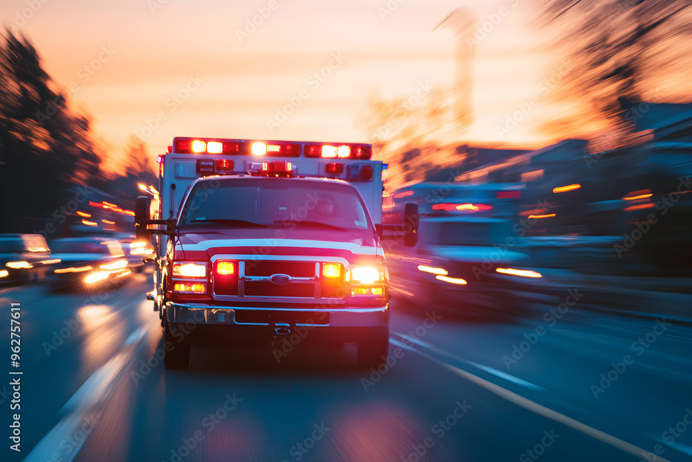Rapid Response: Emergency Responders Providing Urgent Care and Transport to Injured Patient Rapid Response: Emergency Responders Providing Urgent Care and Transport to Injured Patient