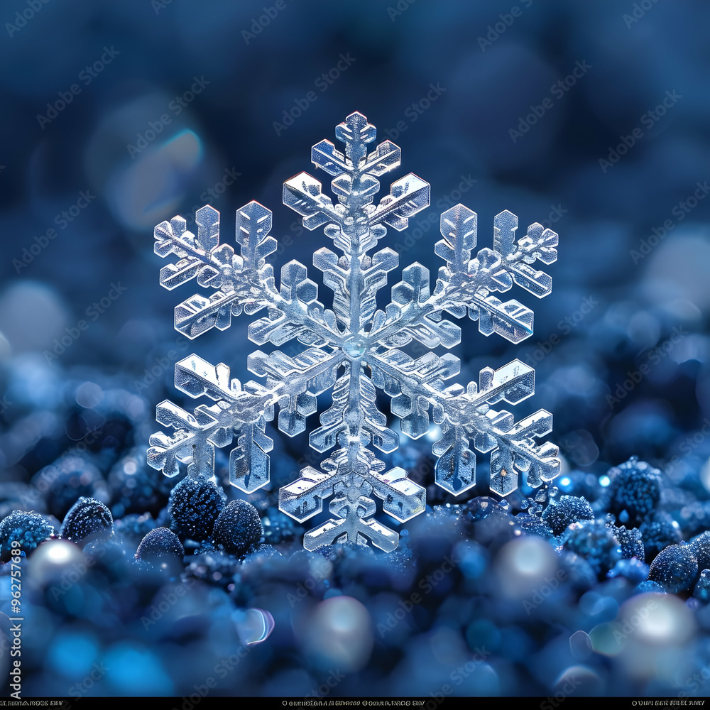 Crystal Snowflake Macro Photography Crystal Snowflake Macro Photography