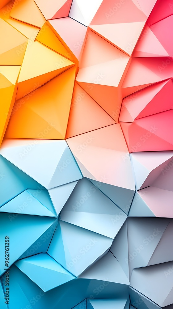 Abstract 3D Background with Geometric Shapes and Gradient Colors Abstract 3D Background with Geometric Shapes and Gradient Colors