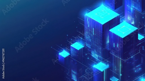 Abstract Digital Cityscape