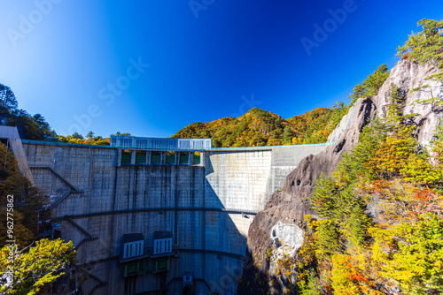 Autumn leaves at Setoai Gorge in Nikko City