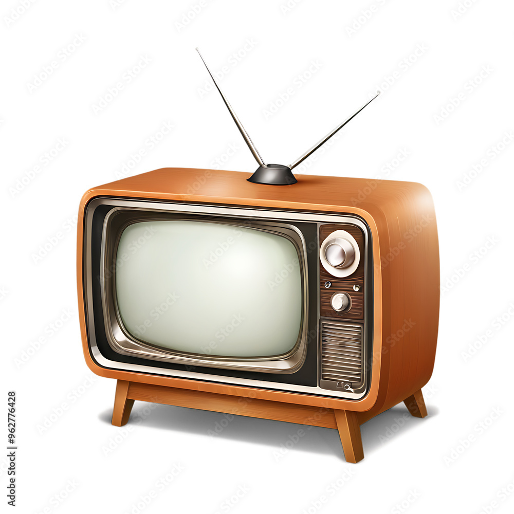 retro tv set with clipping path isolated on transparent, cut out retro tv set with clipping path isolated on transparent, cut out
