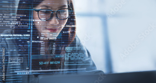 Foto Data science, software development concept