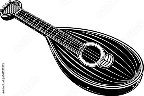 Sketch of an old mandolin