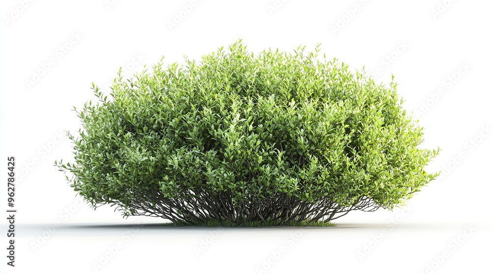 Fototapeta premium green bush isolated on white background