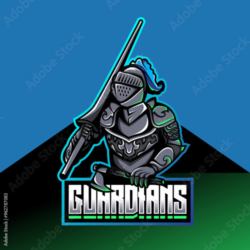 Guardian esports mascot logo design