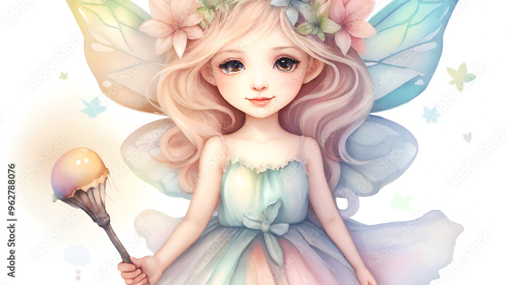 Cute fairy watercolor clipart Cute fairy watercolor clipart