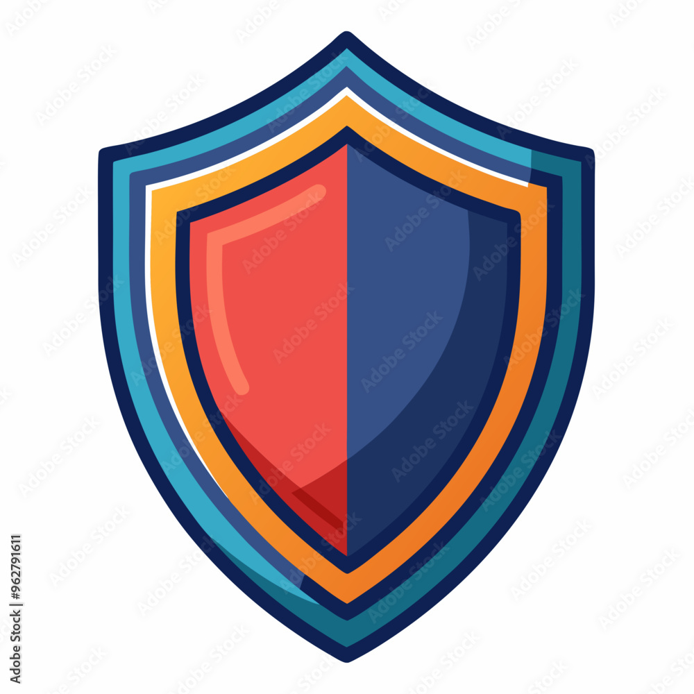 shield icon symbol vector illustration shield icon symbol vector illustration