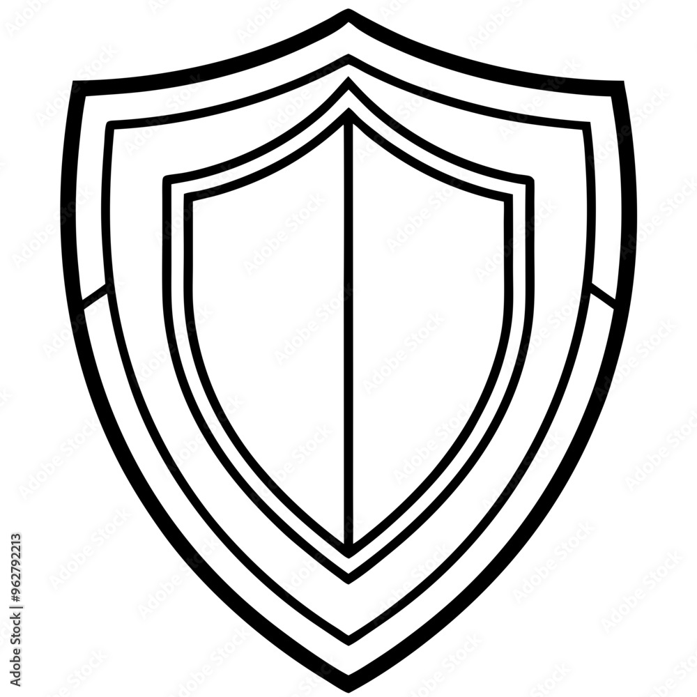 shield icon symbol vector illustration shield icon symbol vector illustration