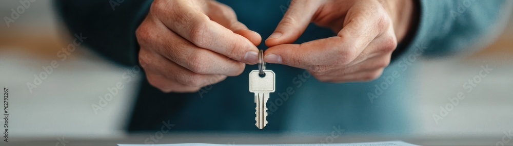 hands holding a key, symbolizing security, access, and new opportunities in life. Ideal for real estate themes. hands holding a key, symbolizing security, access, and new opportunities in life. Ideal for real estate themes.