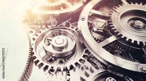 Wallpaper Mural Intricate Machine Gears Torontodigital.ca