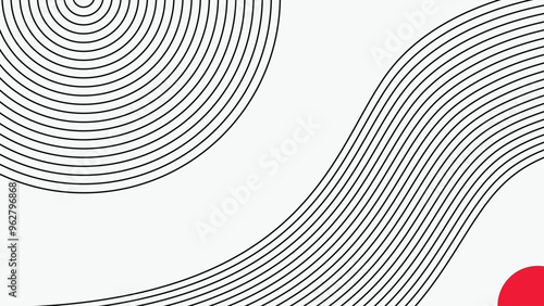 Abstract wave element for design. digital frequency track equalizer. stylish line art background. Vector illustration Waves with lines are created using the blend tool. Curved wavy lines and smooth 