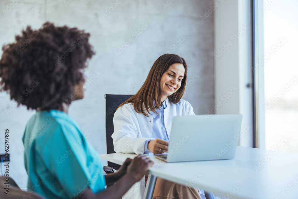 Healthcare Professionals Collaborating in a Modern Office Setting Healthcare Professionals Collaborating in a Modern Office Setting