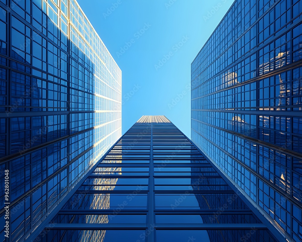Modern Skyscraper Architecture 3D Illustration Modern Skyscraper Architecture 3D Illustration