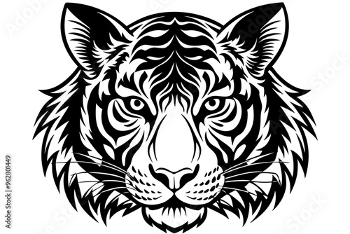 tiger head vector