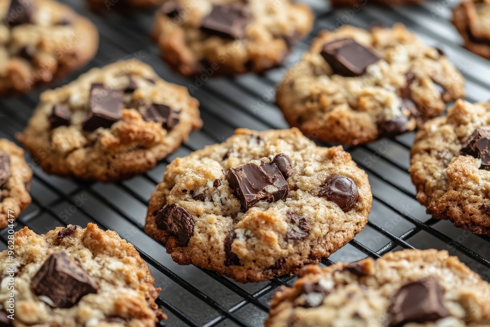 Deliciously baked, chocolate chip delights Deliciously baked, chocolate chip delights