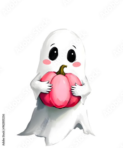Wallpaper Mural Cute Ghost Pink Boo Breast Cancer Awareness Month Halloween Torontodigital.ca