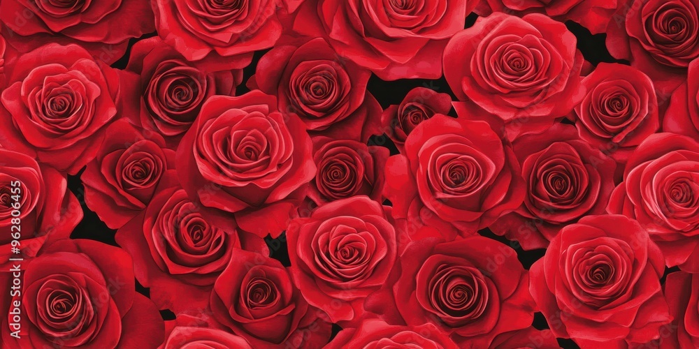 Vibrant red rose bouquet background for romantic occasions Vibrant red rose bouquet background for romantic occasions