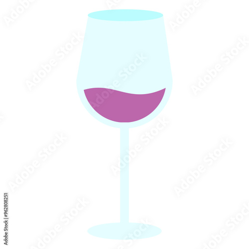 Glass of Wine Illustration