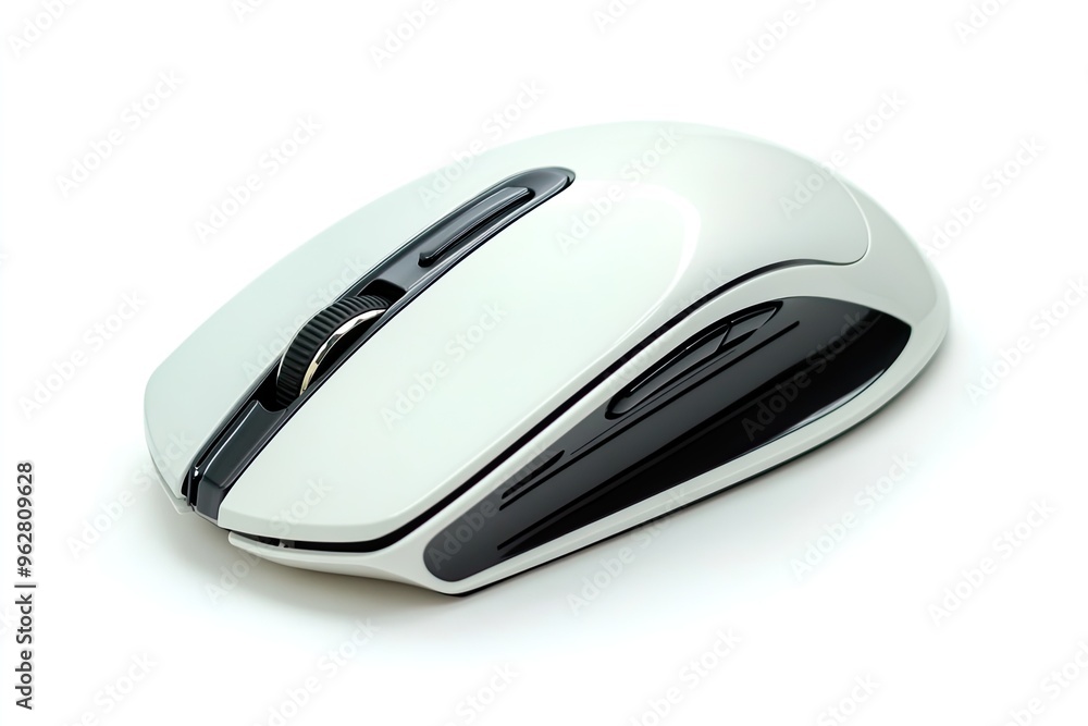Wireless computer mouse on a white background. Wireless computer mouse on a white background.