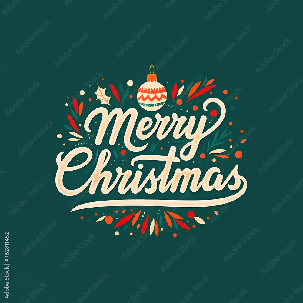 Naklejka premium Merry Christmas