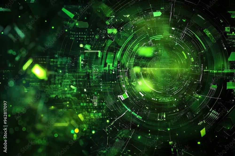 green technology futuristic and innovation background green technology futuristic and innovation background