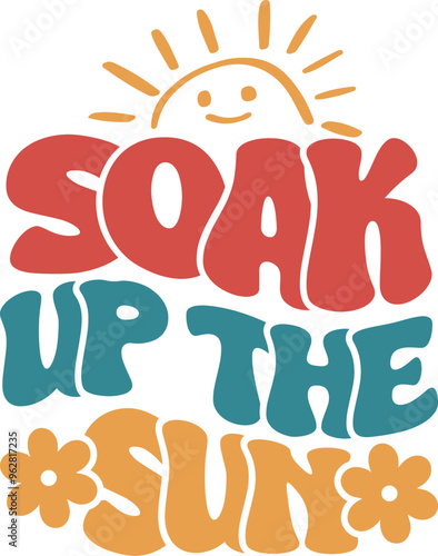 Soak up the sun t-shirt design