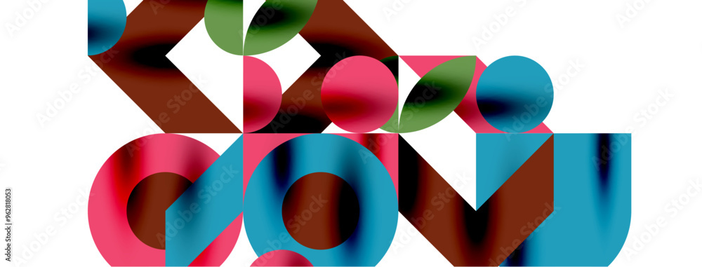 Circle pattern, round elements with lines and arrows composition for wallpaper, banner, background or landing Circle pattern, round elements with lines and arrows composition for wallpaper, banner, background or landing