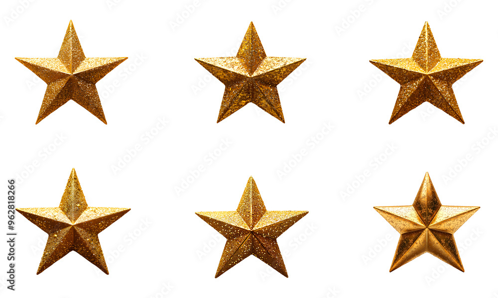 Collection of Gold star 3D, Christmas decoration, PNG, Clipping Path, Golden Icon, Transparent background Collection of Gold star 3D, Christmas decoration, PNG, Clipping Path, Golden Icon, Transparent background