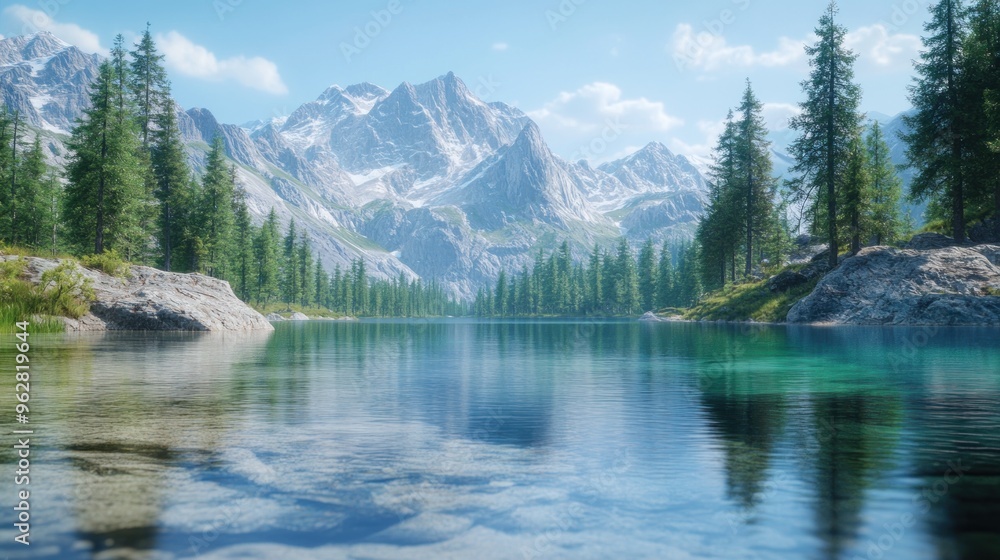 Serene Mountain Lake Serene Mountain Lake