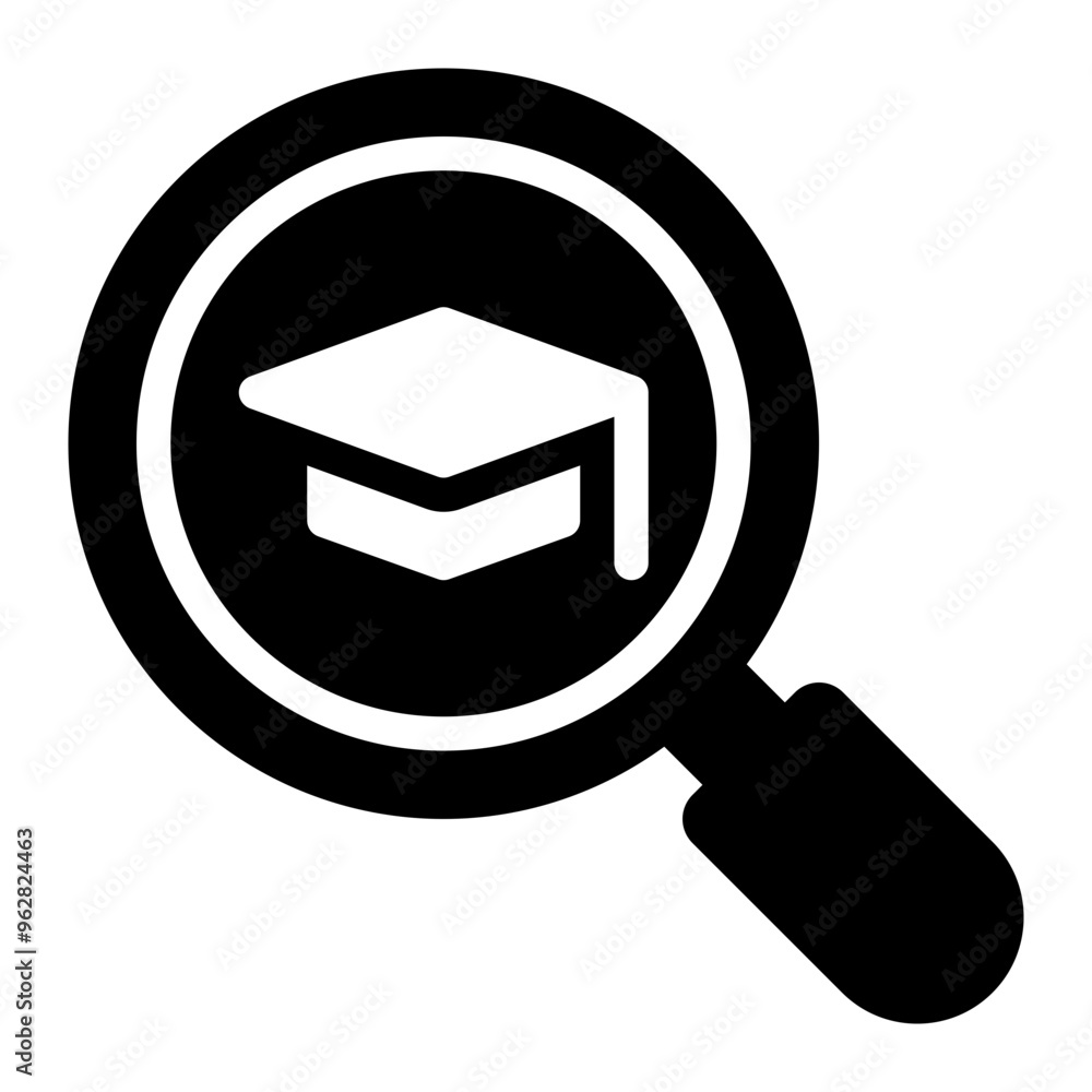 analysis, education, research, academic, academy, educational research, observation solid or glyph icon analysis, education, research, academic, academy, educational research, observation solid or glyph icon