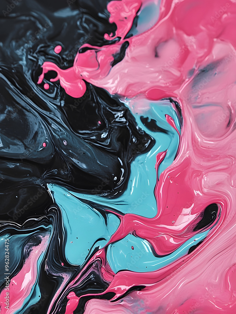 Obraz premium image_displays_a_close-up_of_abstract_color