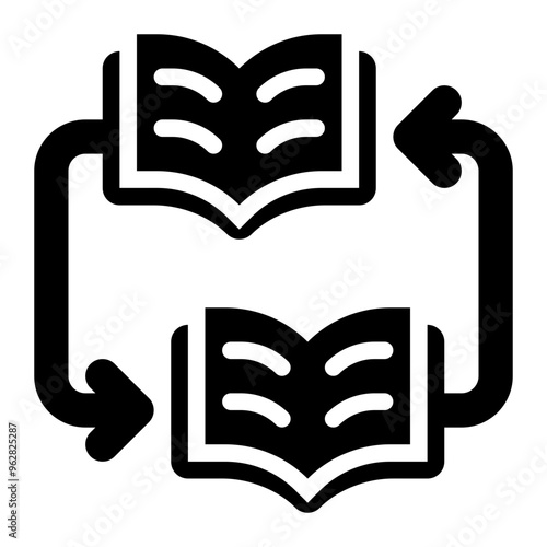 integrative learning, integration, combine, knowledge transfer, learning, education solid or glyph icon