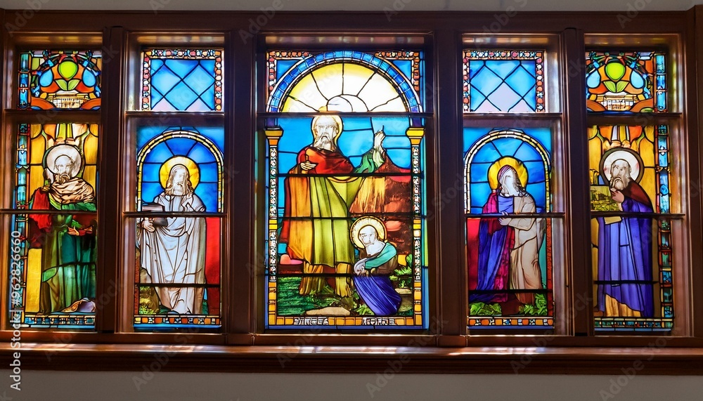 家の窓のステンドグラス