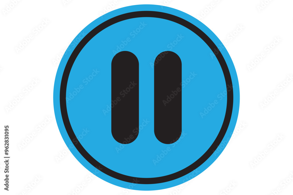 video pause button icon isolated on transparent background. black symbol for your design. vector illustration, easy to edit. video pause button icon isolated on transparent background. black symbol for your design. vector illustration, easy to edit.