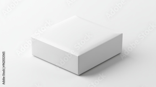 Wallpaper Mural 3D white packaging box mockup, clean and simple design with focused lighting on a white background Torontodigital.ca