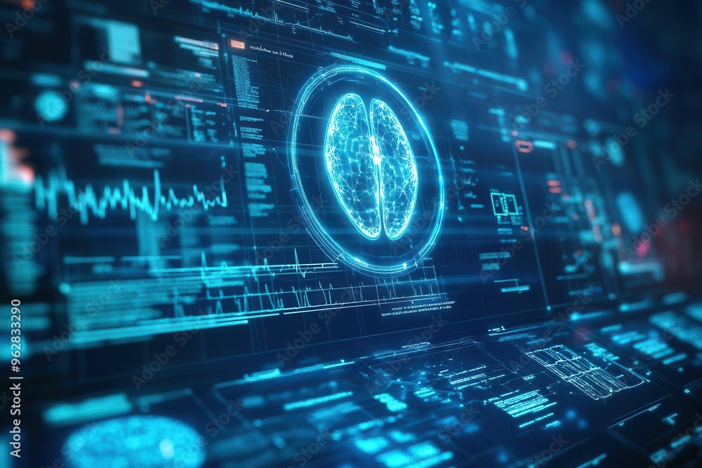 Global health data grid, neon holographic diagnostics, futuristic digital network, AI-driven healthcare Global health data grid, neon holographic diagnostics, futuristic digital network, AI-driven healthcare