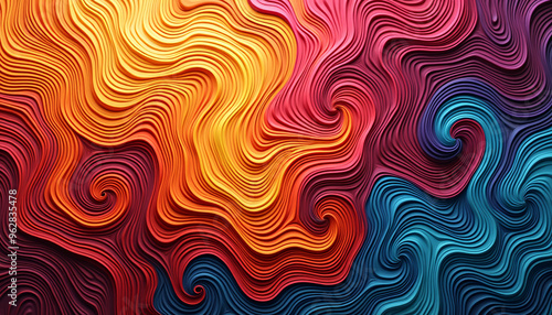 Colorful Swirl Patterns for Hispanic Heritage Celebrations