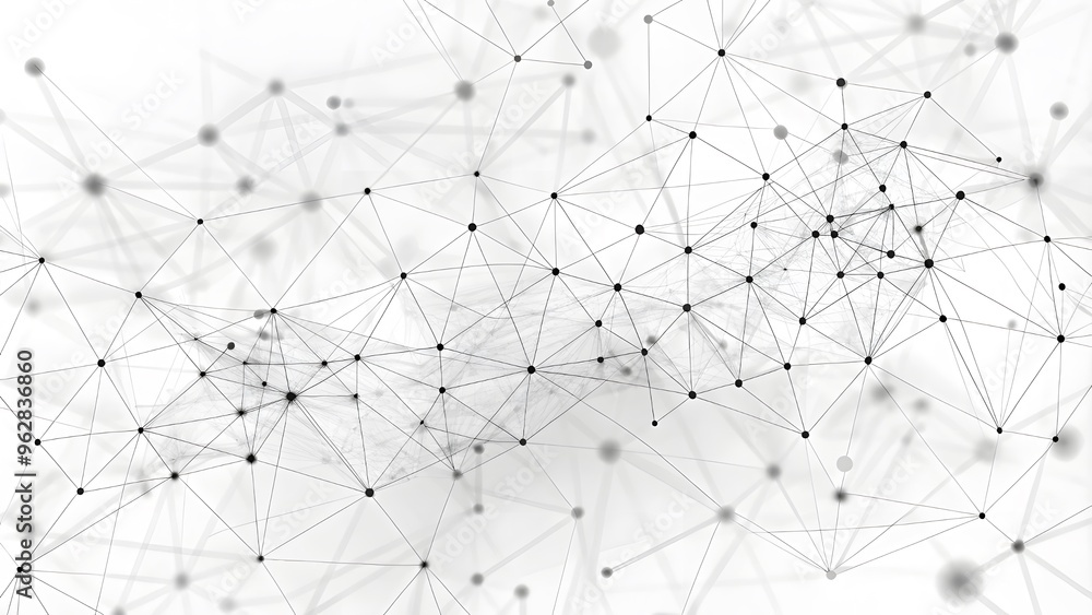 Abstract white futuristic background. White background. connecting dots and lines on a white background. Wave white background. Abstract white futuristic background. Wave with connecting dots and line