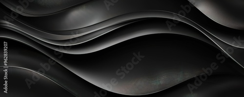 Abstract background with black wavy lines and textures.  Perfect for modern design projects.
