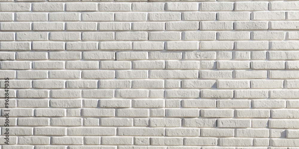 Fototapeta premium White Brick Wall Texture - Brick Background - Brick Pattern, Brick Texture, Wall Pattern