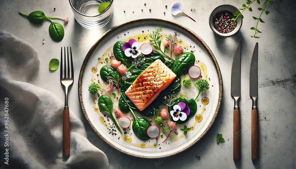salad with salmon salad with salmon