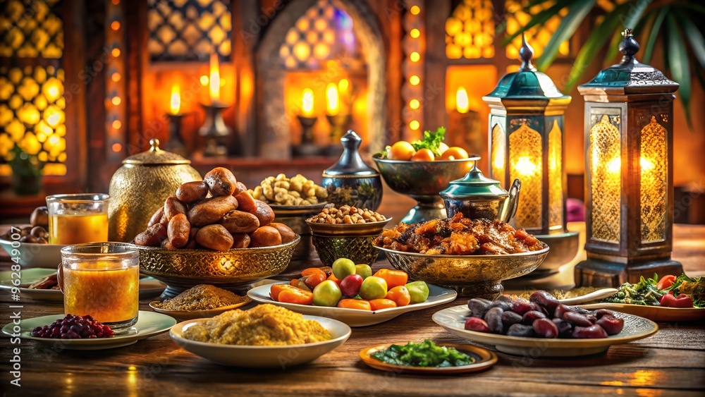 Fototapeta premium Iftar meal