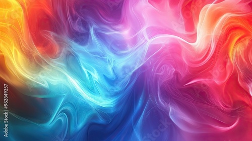 Wallpaper Mural Abstract background with moving colors and fluid patterns, creating a dynamic and eye-catching effect perfect for modern design templates. Torontodigital.ca